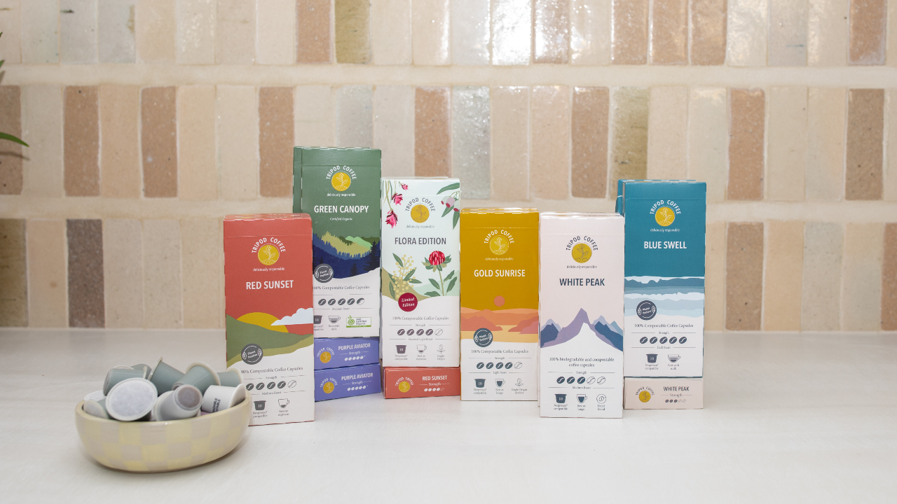 Latte Coffee Pods Tripod Coffee