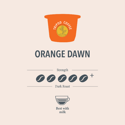 Orange Dawn Strong Coffee Pods