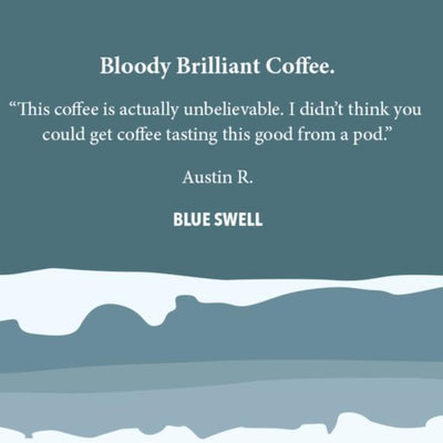 Blue Swell Dark Roast Coffee Pods