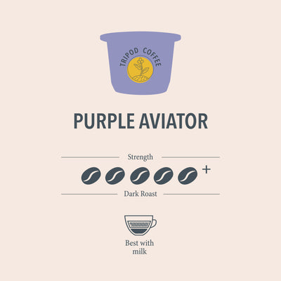 Purple Aviator Specialty Coffee Pods