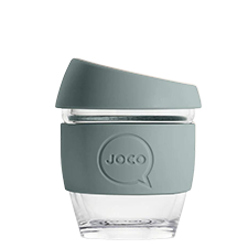 Premium joco plastic free 8 ounce cup bluestone