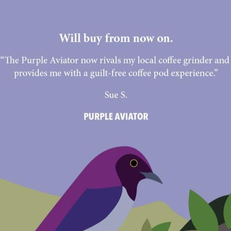 Tripod Purple Aviator Specialty Coffee Pods