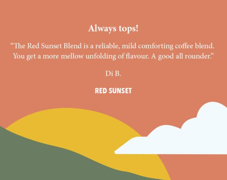 Testimonial Red Sunset Coffee Pod review 